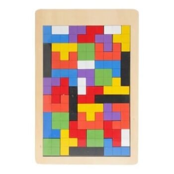 Colorful Wooden Russian Blocks Puzzle
