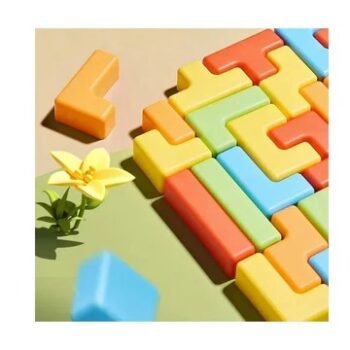 3D Russian Building Puzzle Blocks