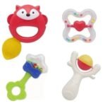 Baby Rattles Pack Of 4 Multicolor