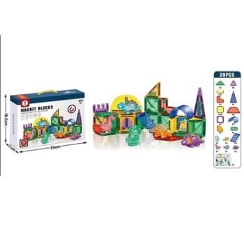 39Pcs Magnetic tiles Blocks