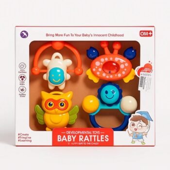 Baby Rattles Pack Of 4 Multicolor