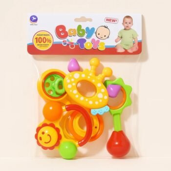 Baby Rattles Pack Of 5 Set Multicolor