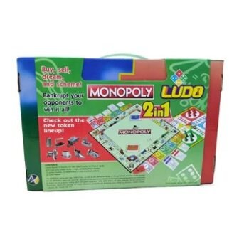 2 in 1 Monopoly-Ludo Board Game