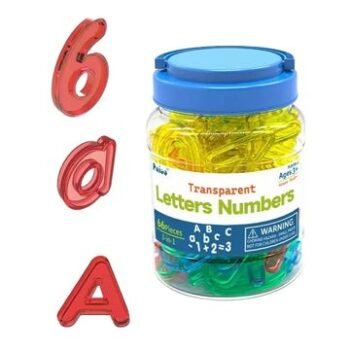 Transparent Letters and Numbers
