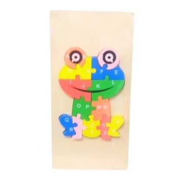 Enchanting Wooden Frog Puzzle