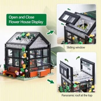 Flower House Building Bricks (100)