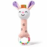 Baby Soft Rattle Bunny Baby Pink - Sunshine