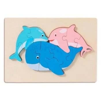 Dolphin Family Wooden Puzzle