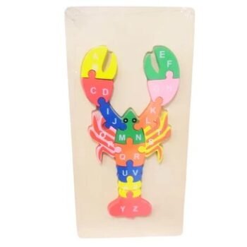 Colorful Wooden Lobster Puzzle