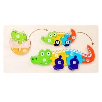 Wooden Crocodile Jigsaw Puzzle