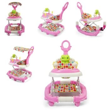 3-in-1 Baby Walker Frog-Pink