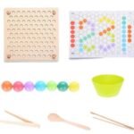 Wood Cut Beads Game Puzzle Board
