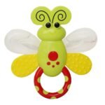 Baby Rattle Teether Butterfly Green