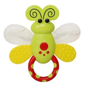 Baby Rattle Teether Butterfly Green