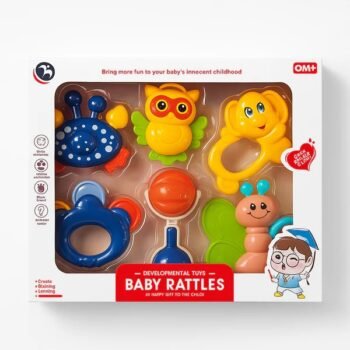 Baby Rattles Pack Of 6 Multicolor