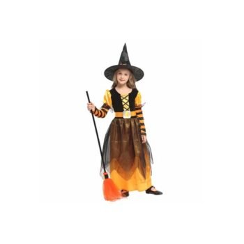 Orange Witch Halloween Costume