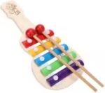 Wooden Xylophone Guitar Shaped Musical